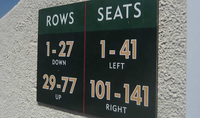 Rose Bowl Seat Numbers