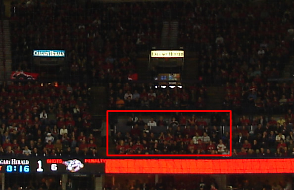 Handicap accessible seating in Section 218