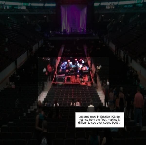 Section 106 Concert View at United Center