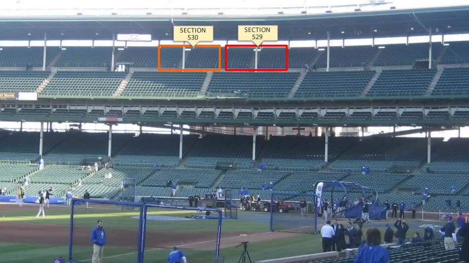 section 529 section 530 wrigley field