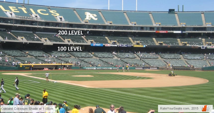 Coliseum shaded seats photo