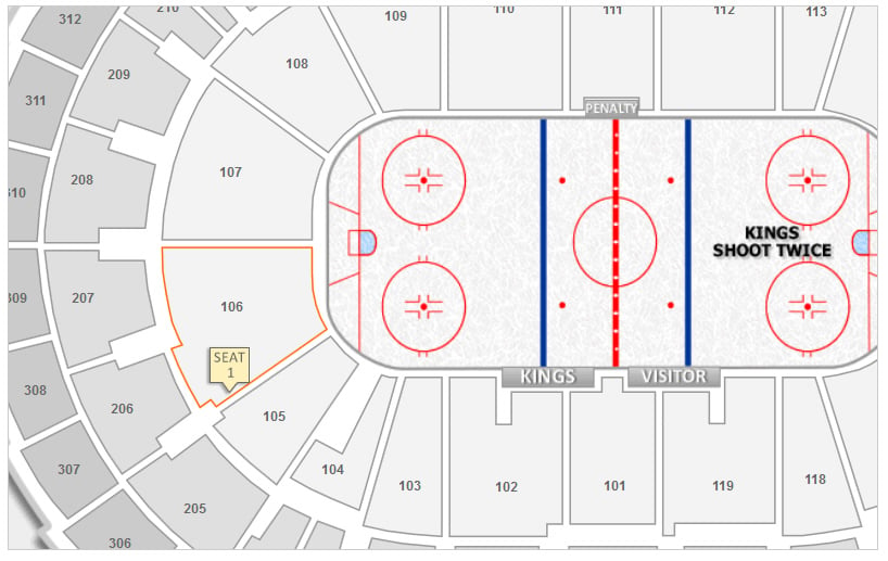 Staples Center Sparks Seating Chart