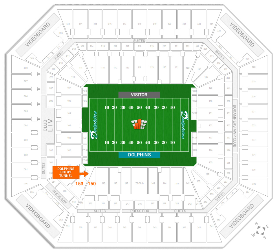 Miami Dolphins Seating Chart 2016