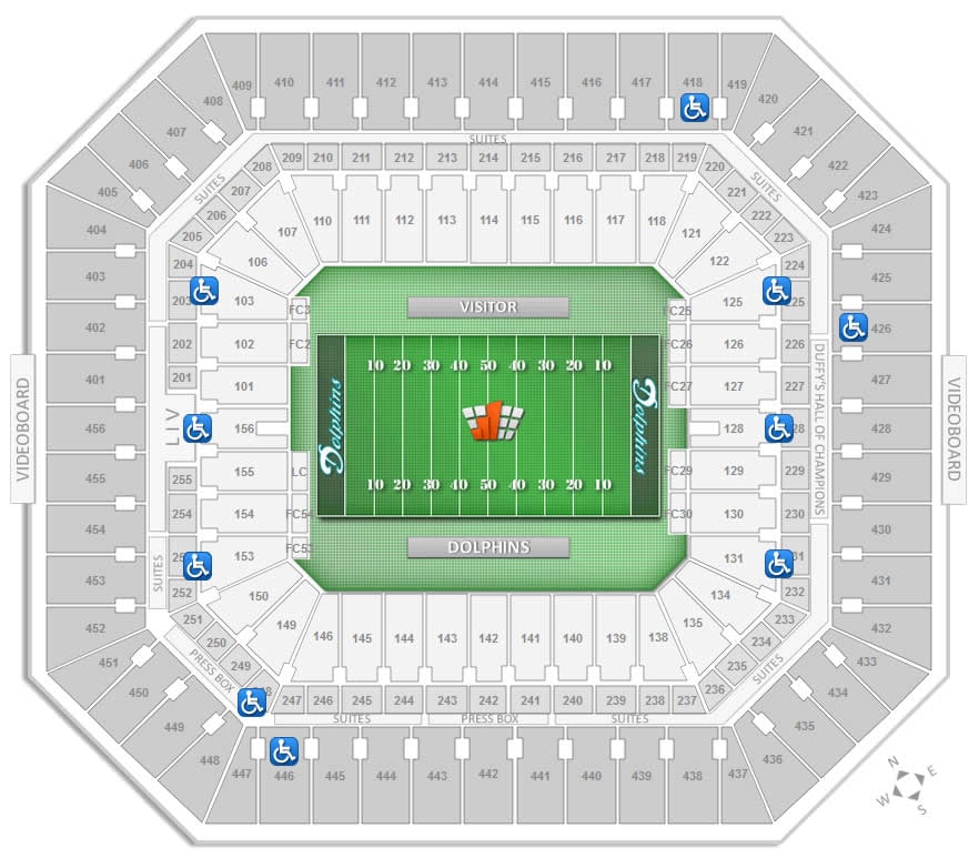 Hard Rock Stadium Seating Chart Miami Hurricanes Review Home Decor