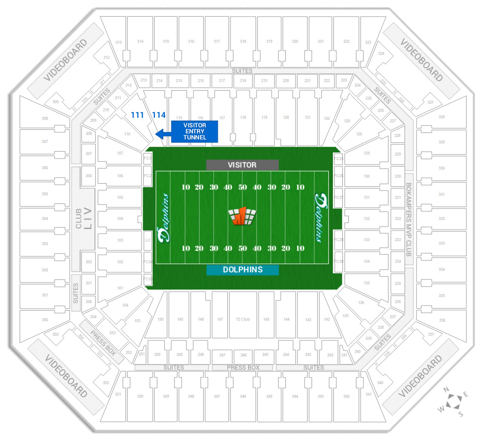 Miami Dolphins Hard Rock Stadium Seating Chart