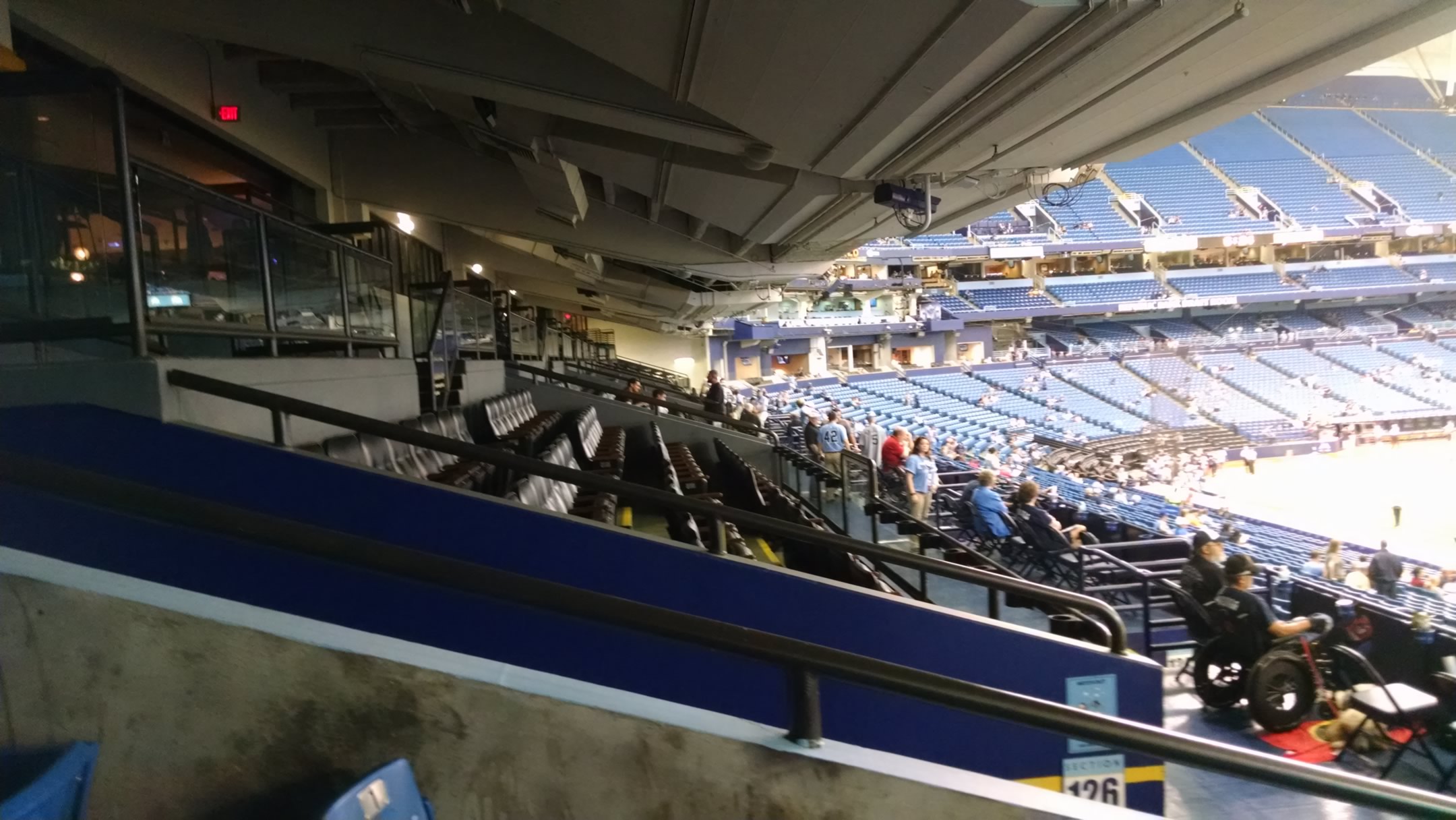 Tropicana Field lower level walkway