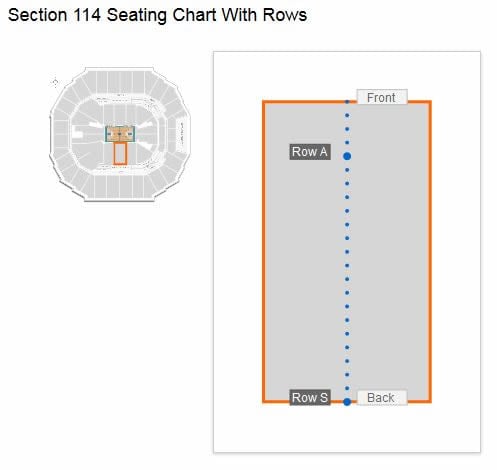 Spectrum Seating Chart With Rows