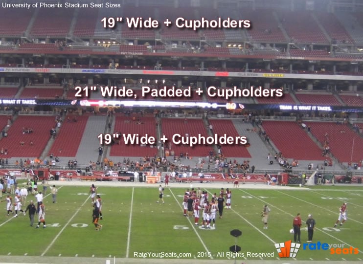 Stadium Seat Size Comparison