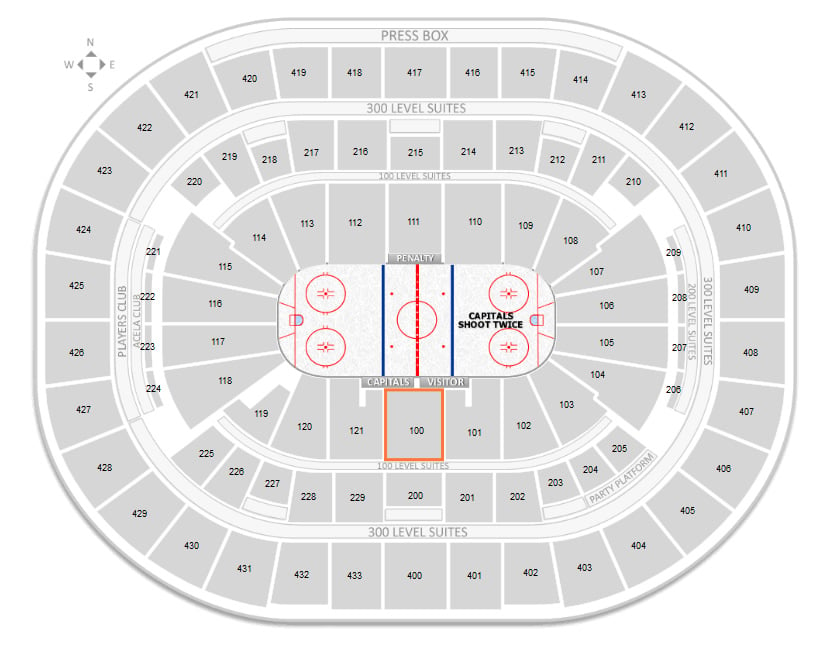 Verizon Center Detailed Seating Chart With Rows