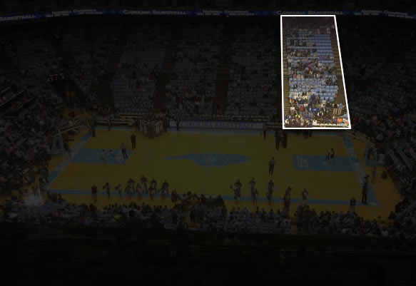 Dean Smith Center Visiting Fans