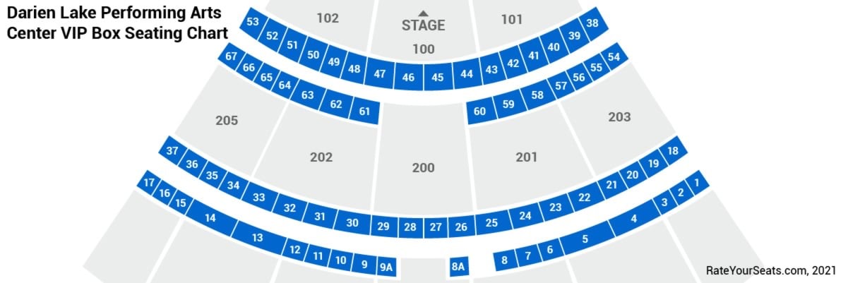 click to enlarge VIP Box Seats Seating Chart
