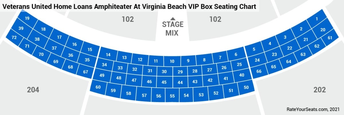 Verizon Wireless Amphitheater Seating Chart Virginia Beach