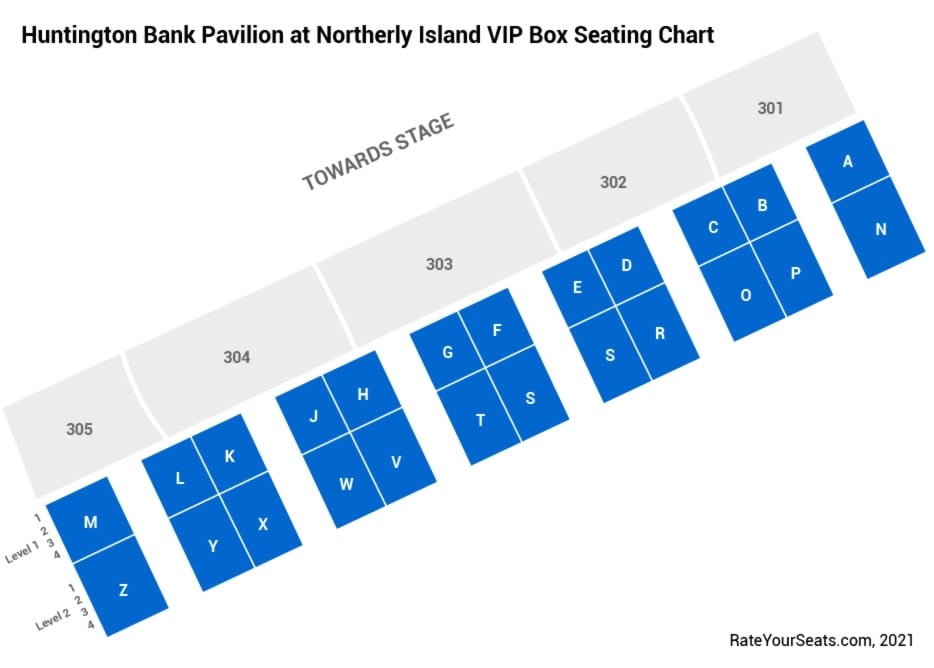click to enlarge VIP Box Seats Seating Chart