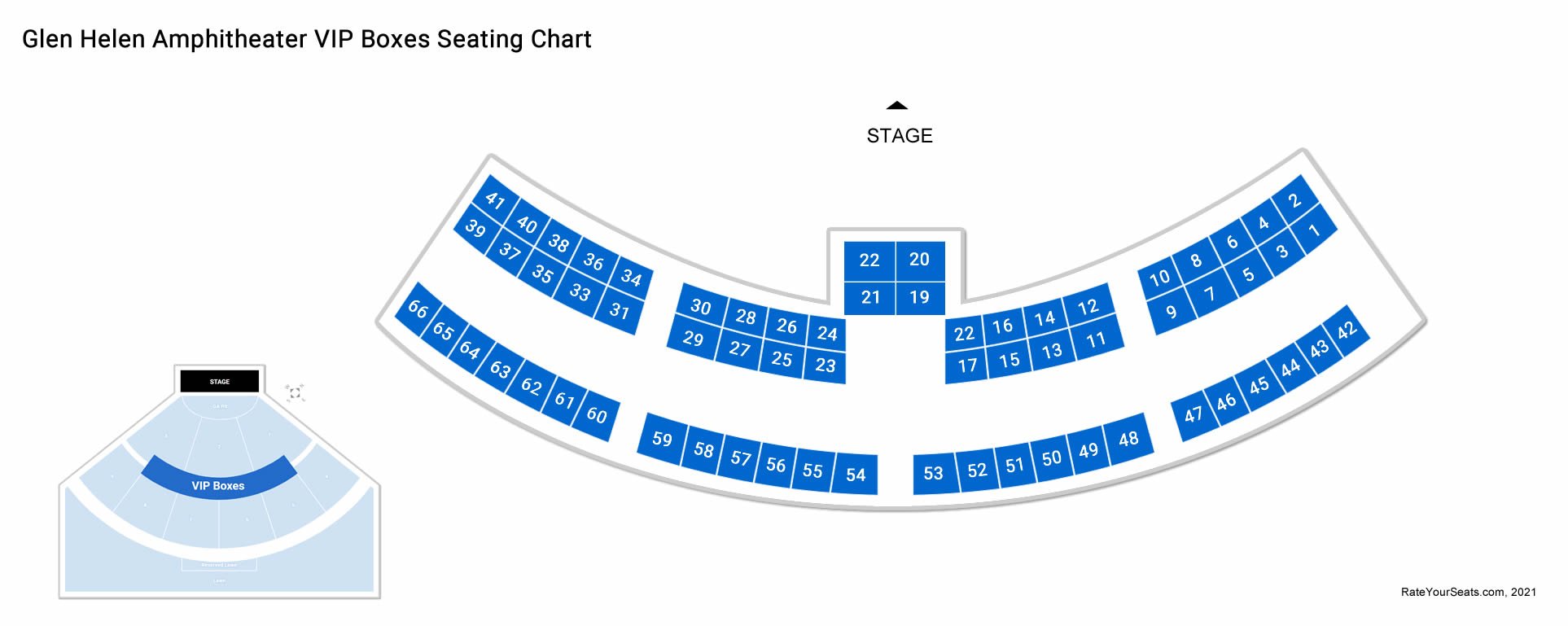 Boxes Seating Chart