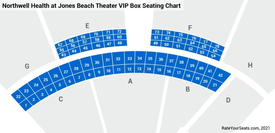 Jones Beach Theatre Seating Map Two Birds Home