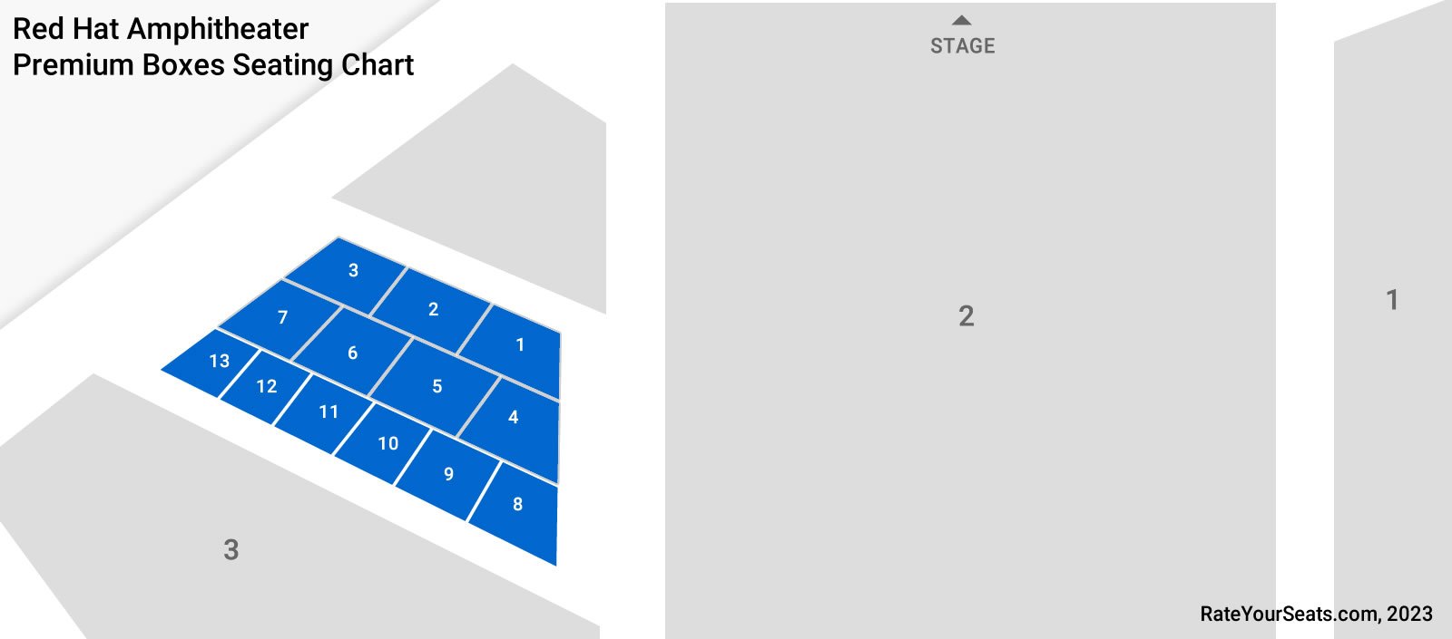 Boxes Seating Chart