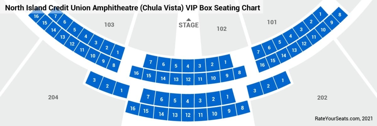 click to enlarge VIP Box Seats Seating Chart