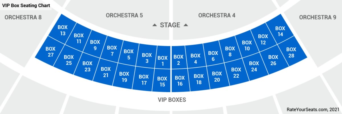 Boxes Seating Chart