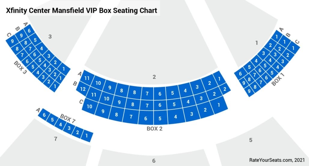 Comcast Center Mansfield Seating Chart Rows