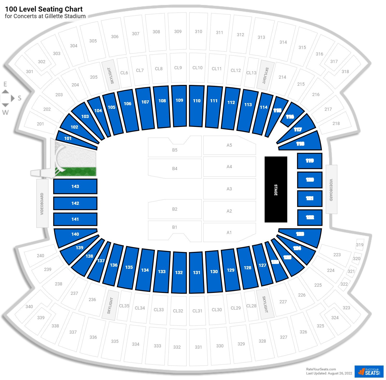 Ticketmaster Gillette Stadium Seating Chart