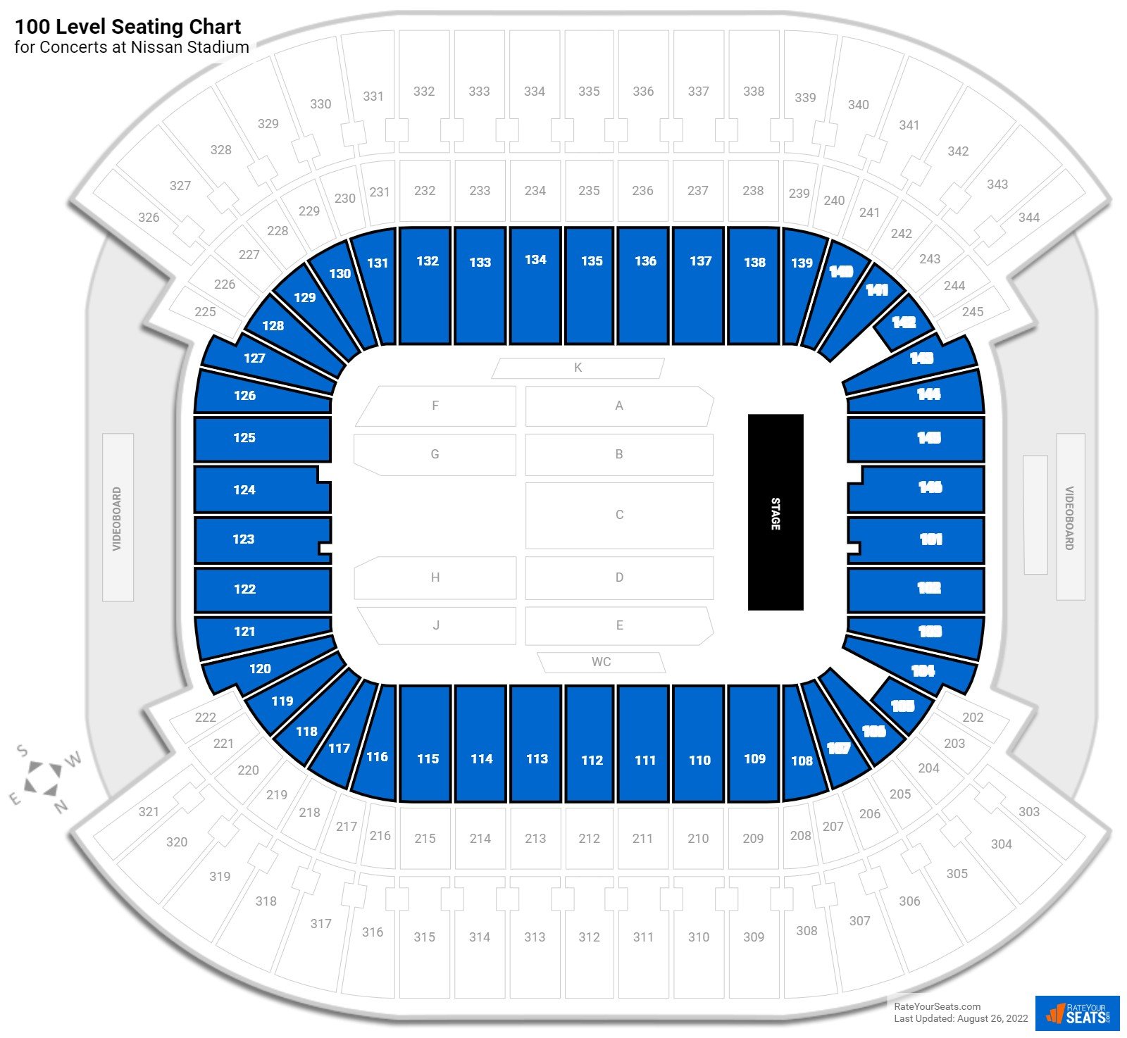 Nissan Stadium Seating Charts 