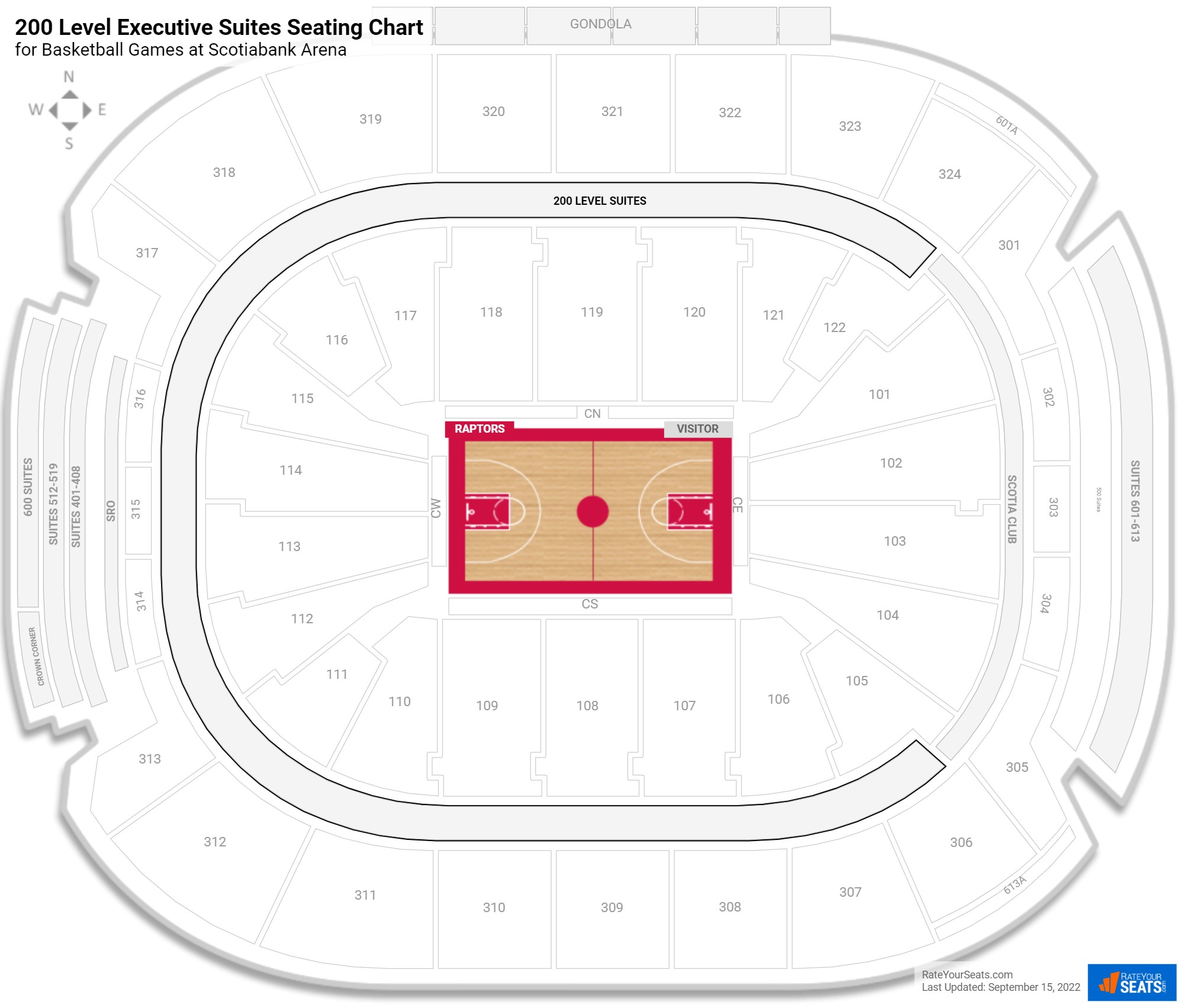 Scotiabank Arena 200 Level Executive Suites - RateYourSeats.com