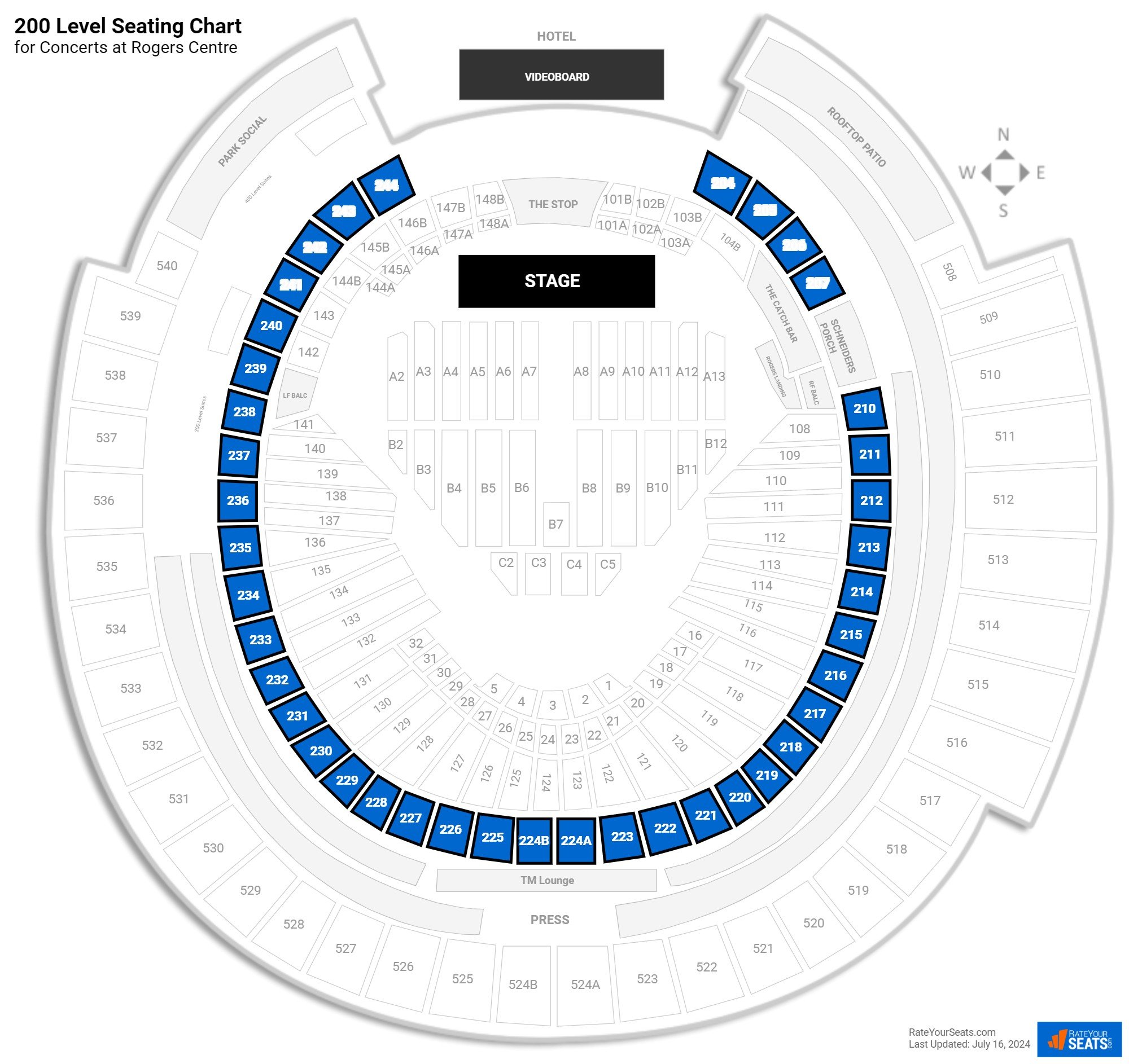 Rogers Centre 200 Level Rateyourseats Com