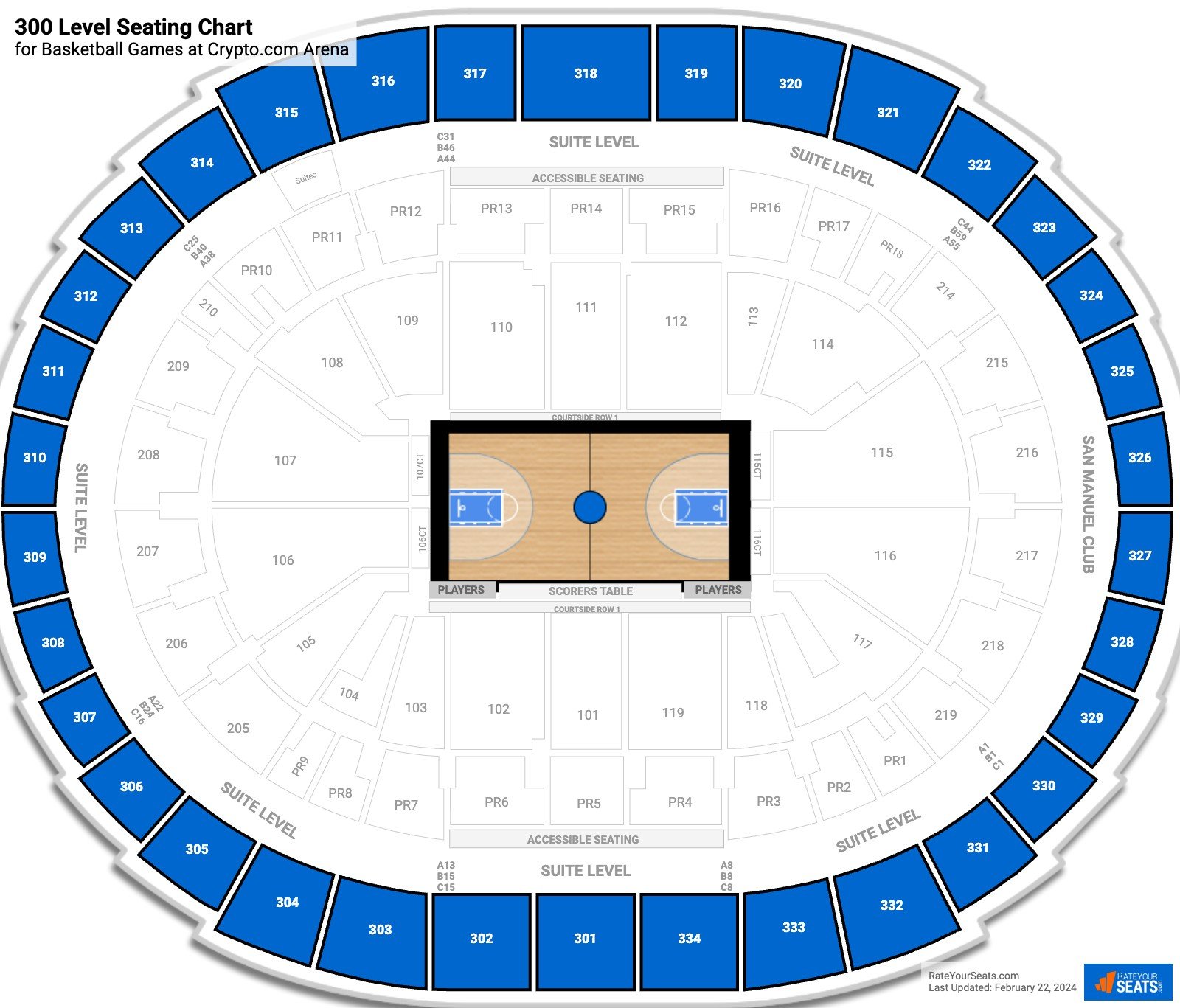 Crypto.com Arena (Formerly Staples Center) Seating Chart + Rows