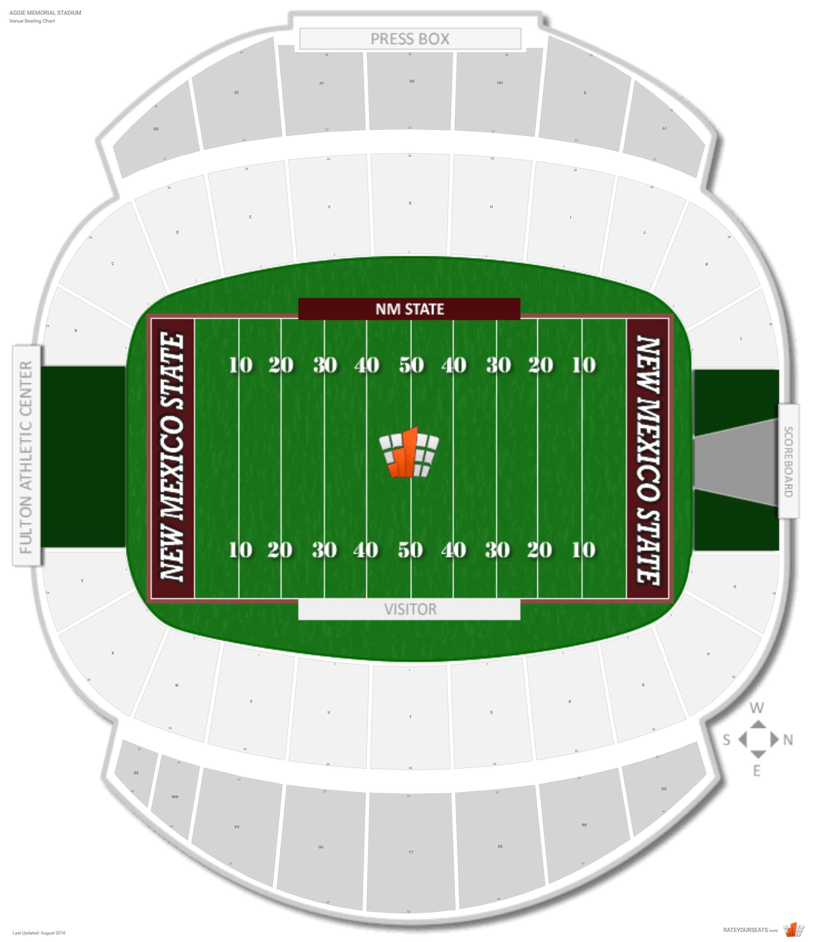 Aggie Memorial Stadium Seating Chart