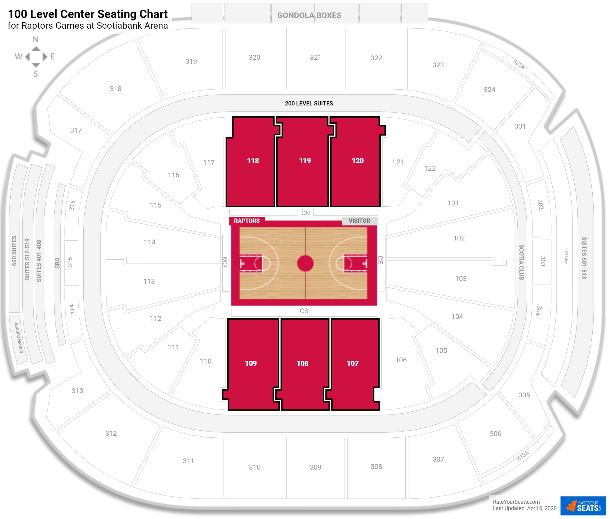 Raptors Courtside Seating Chart