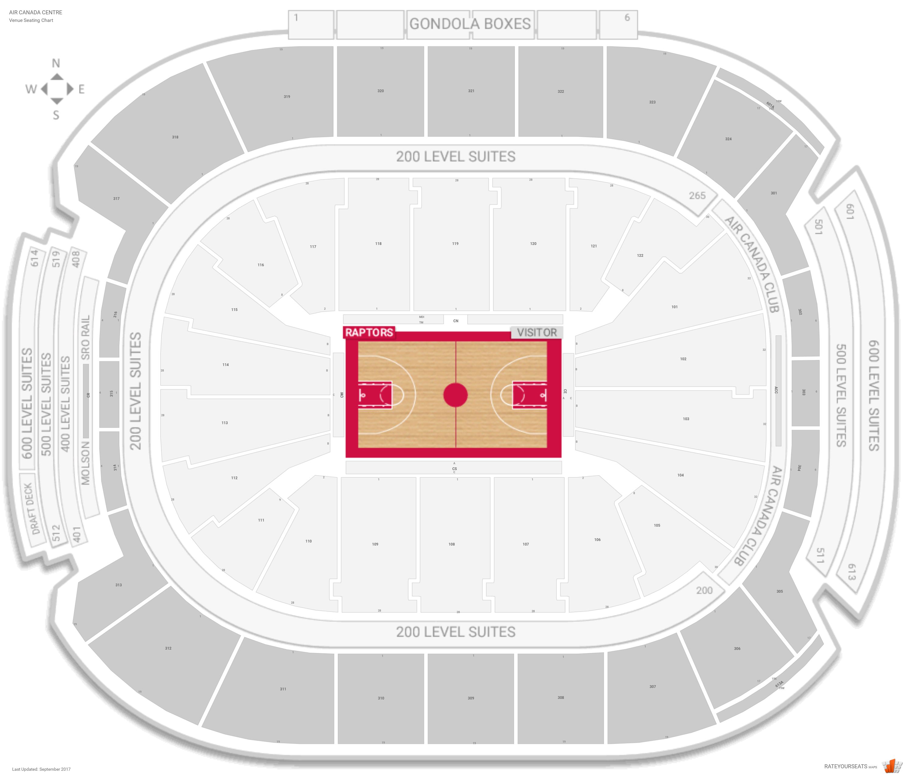 Air Canada Centre Seating Chart Hockey