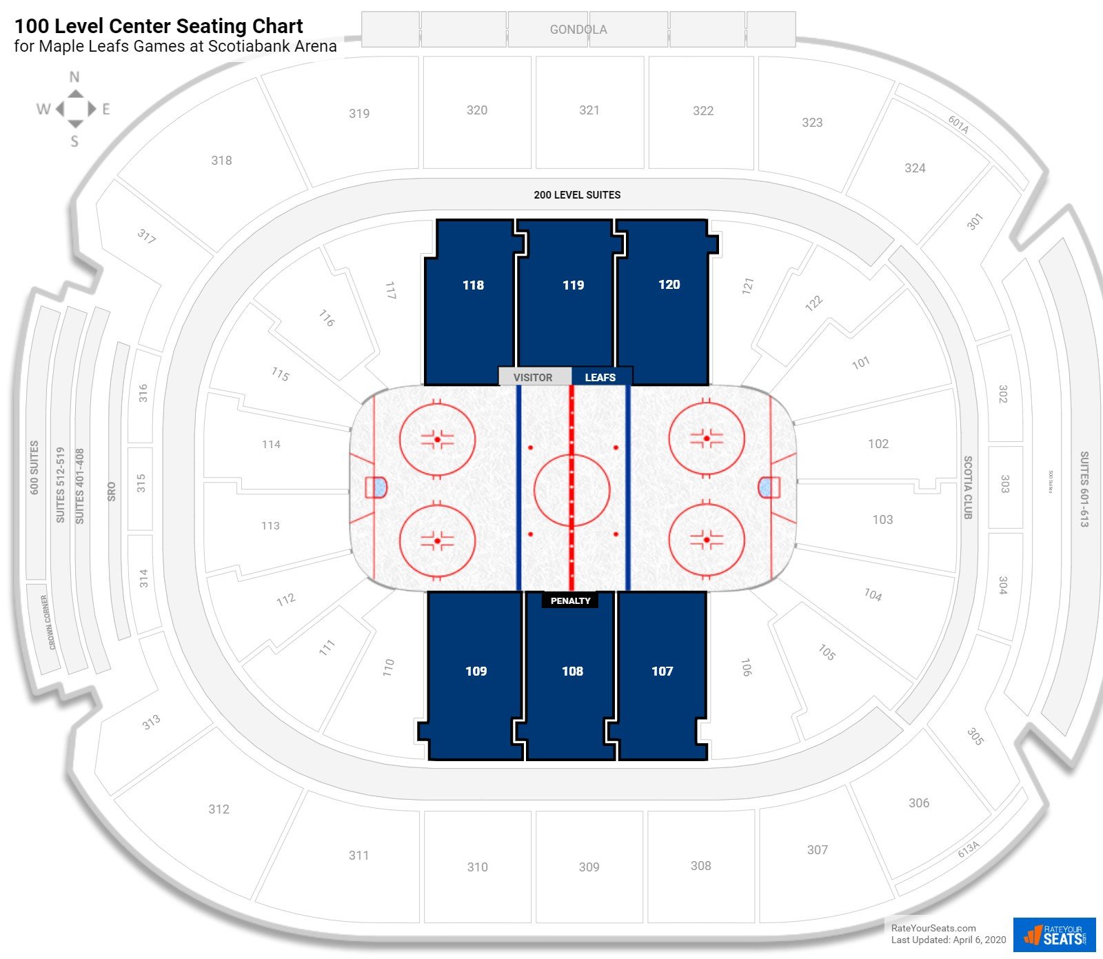 Scotiabank Arena Seating Chart Toronto