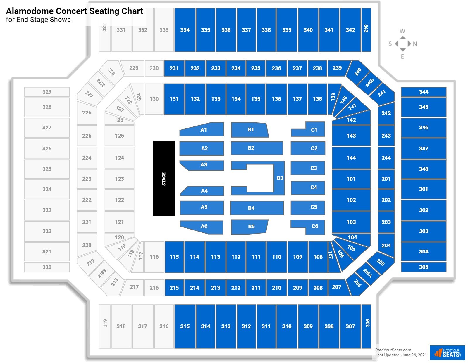 Alamodome Seating Charts