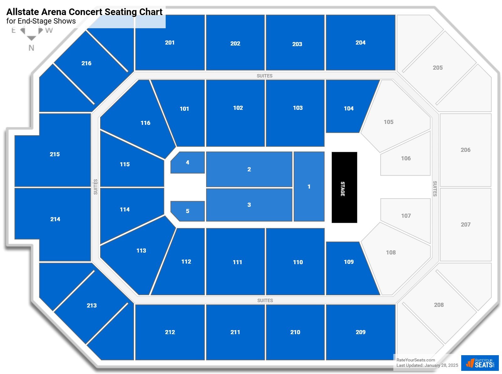 Allstate Arena Seating Charts Rateyourseats Com