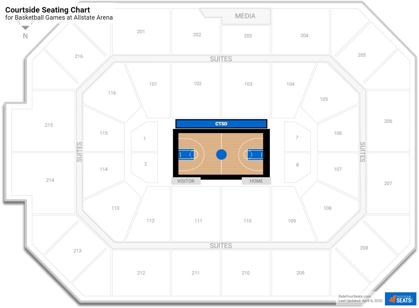 Rosemont Arena Seating Chart