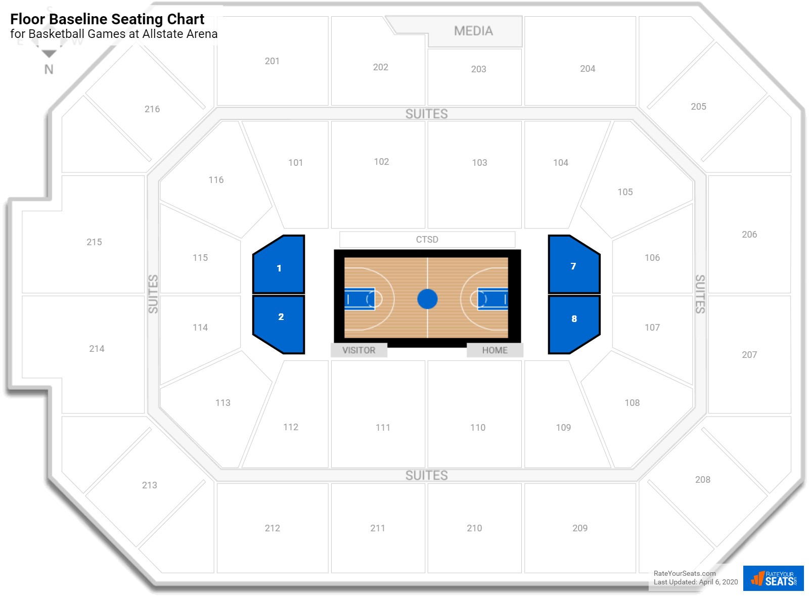 Allstate Seating Chart