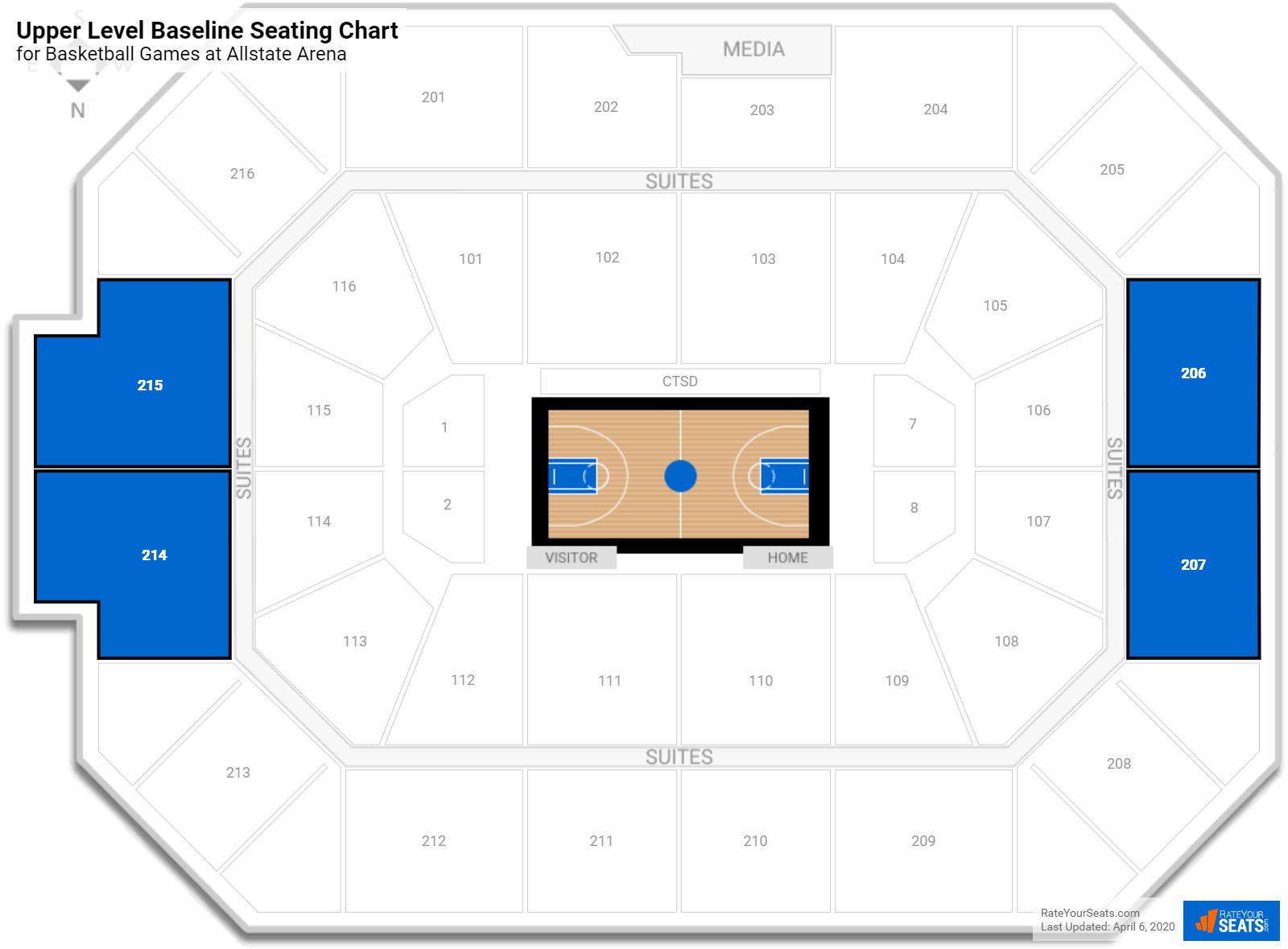 Allstate Arena Seating Chart