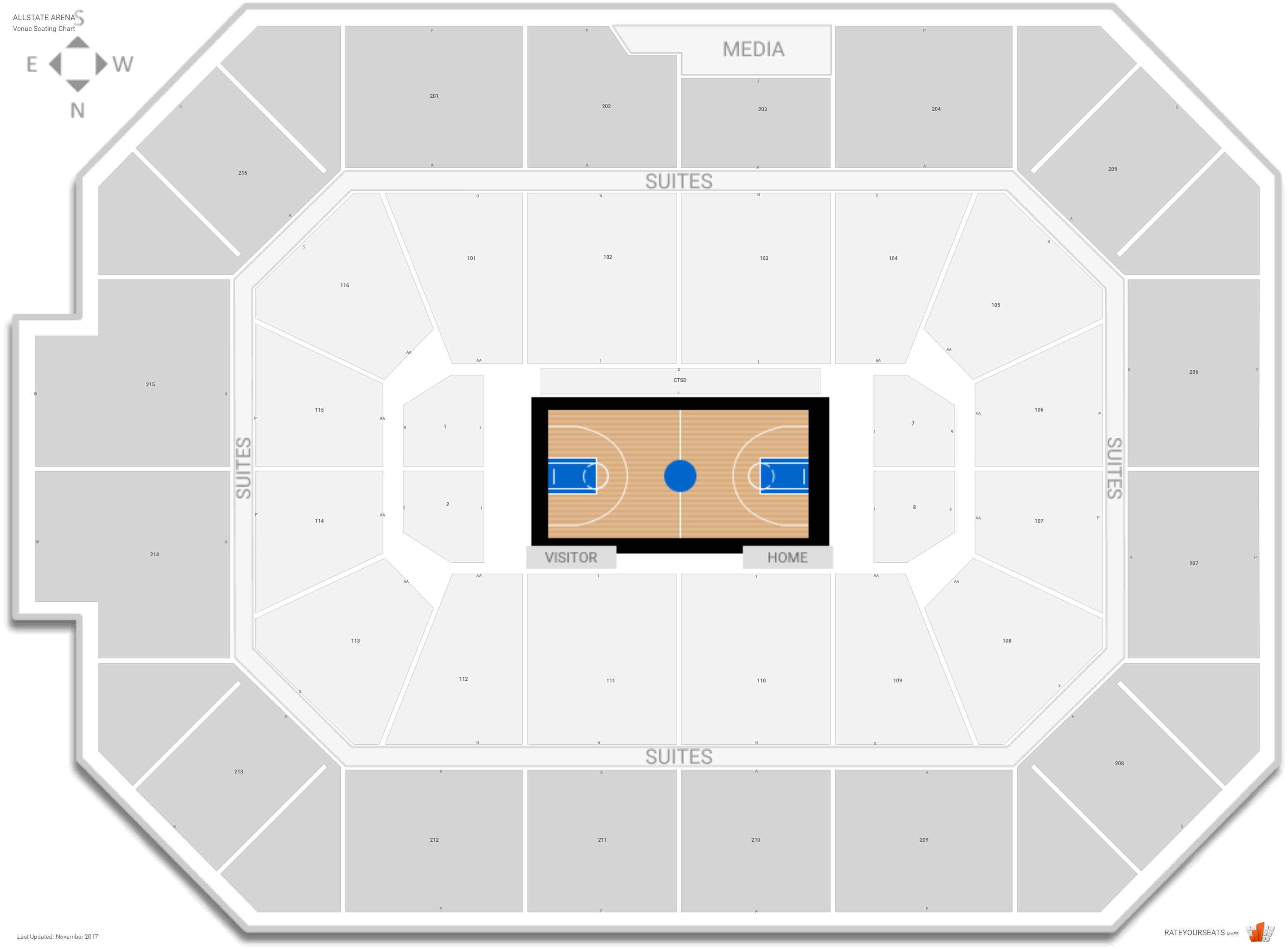 Northwestern Basketball Seating Chart