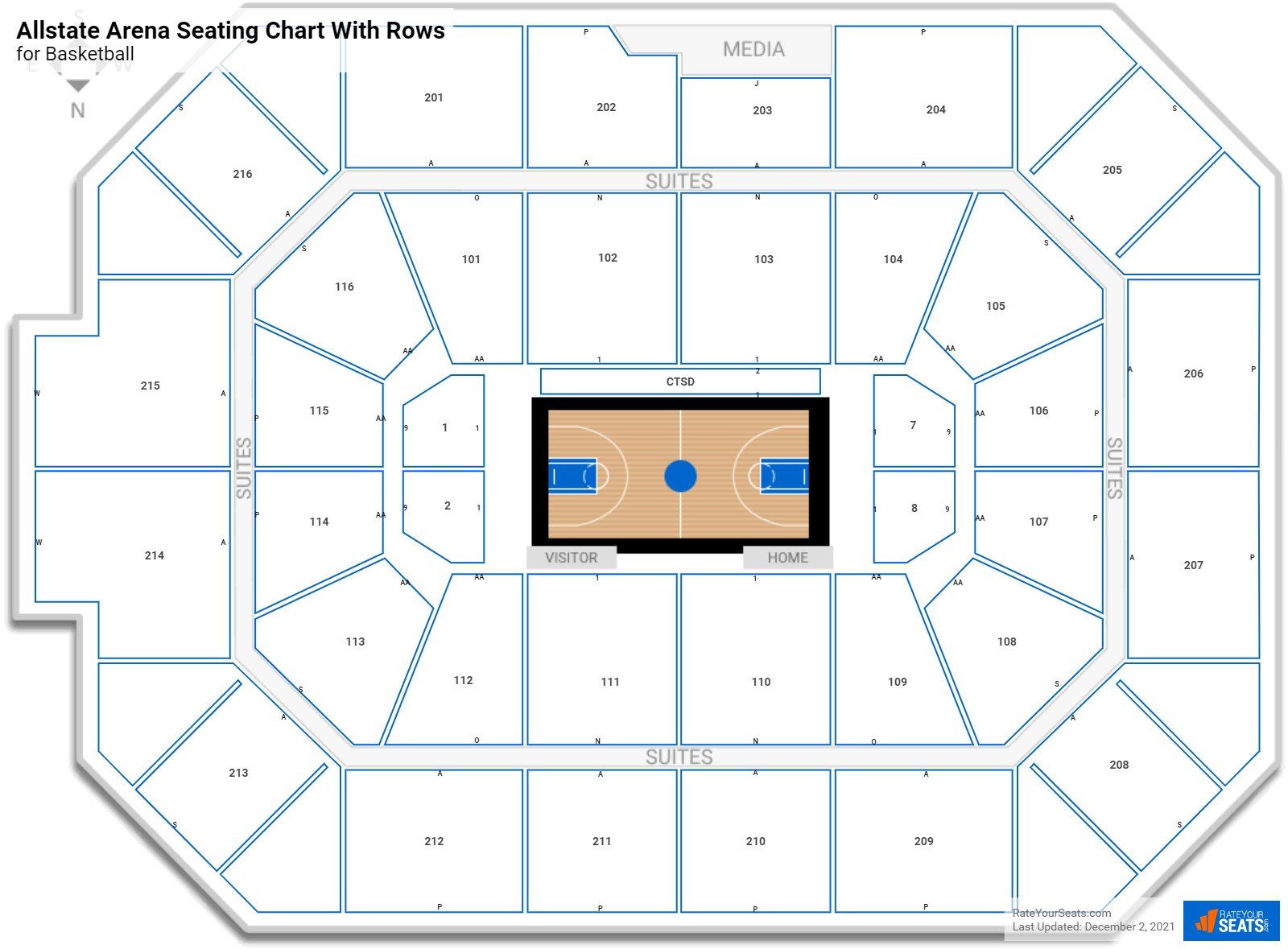 Allstate Arena Seating Charts