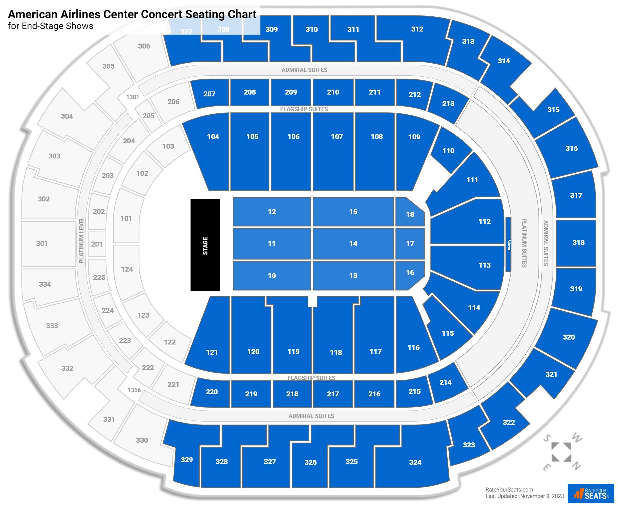 American Airlines Center Concert Seating Chart