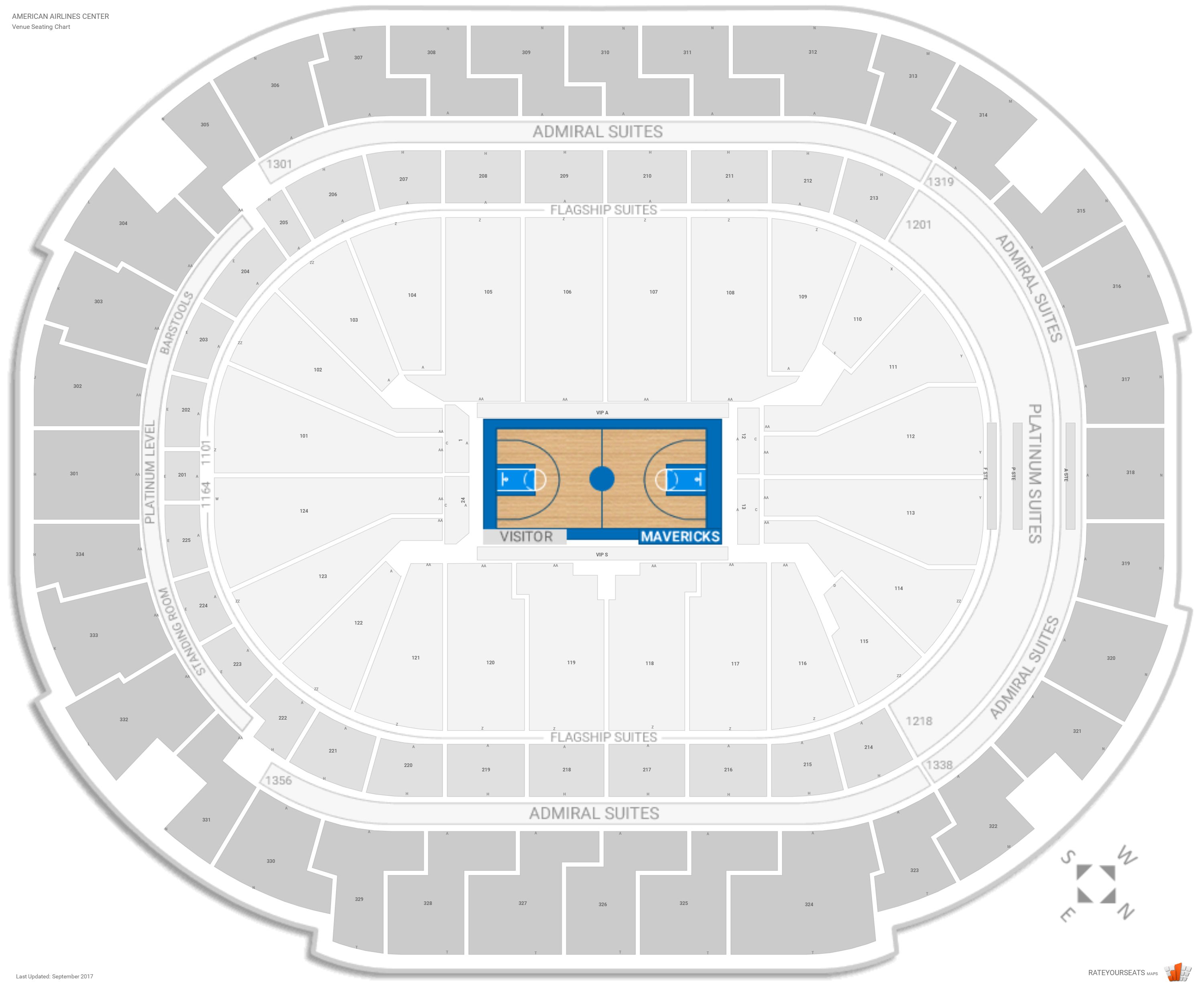 Dallas Stars Interactive Seating Chart