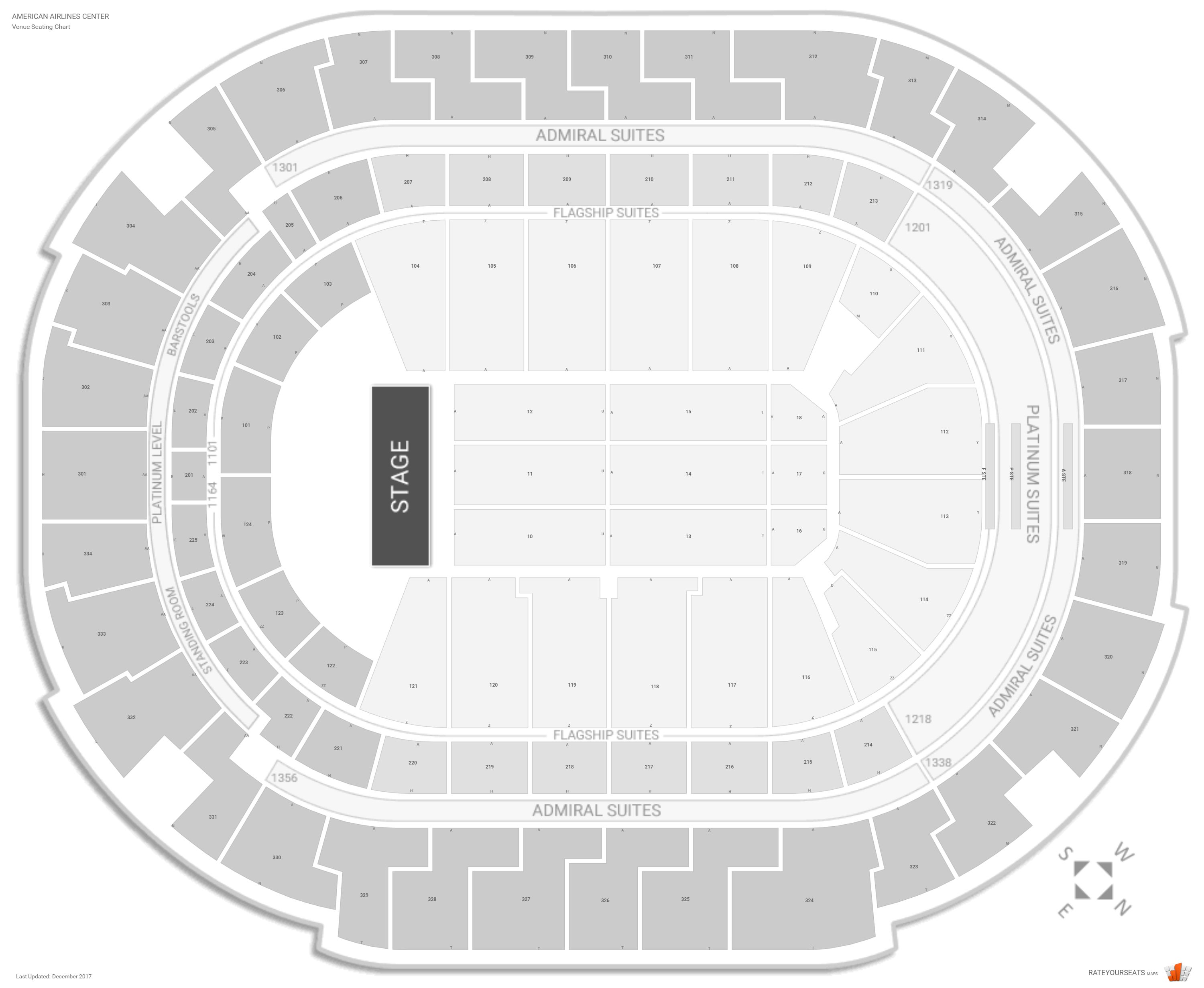 Dallas Seating Chart