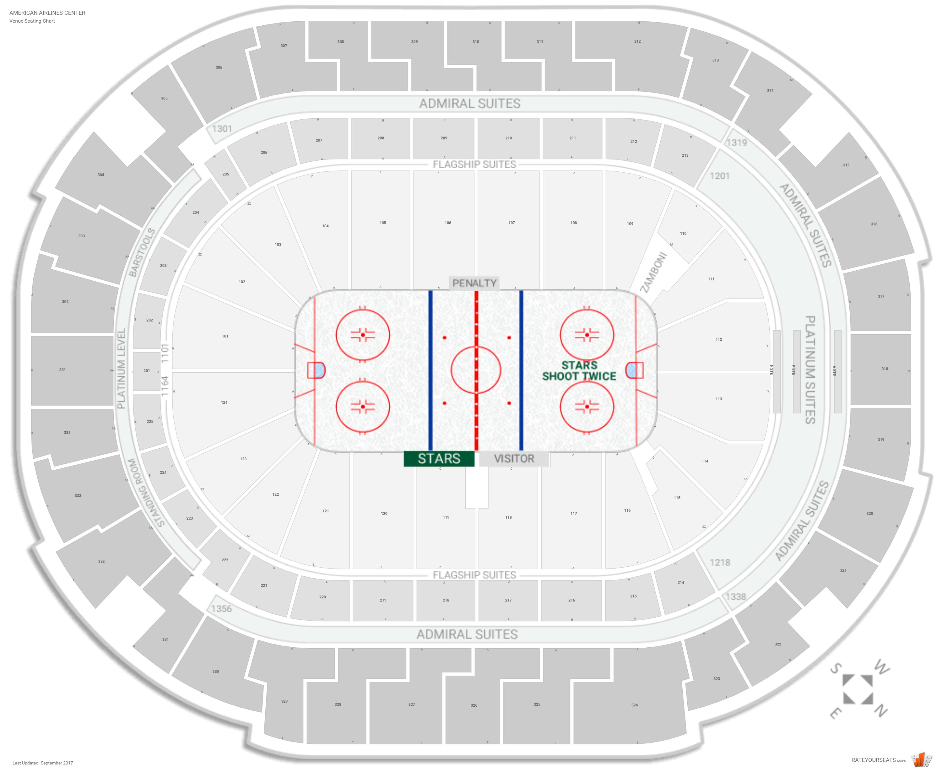 Stars Seating Chart