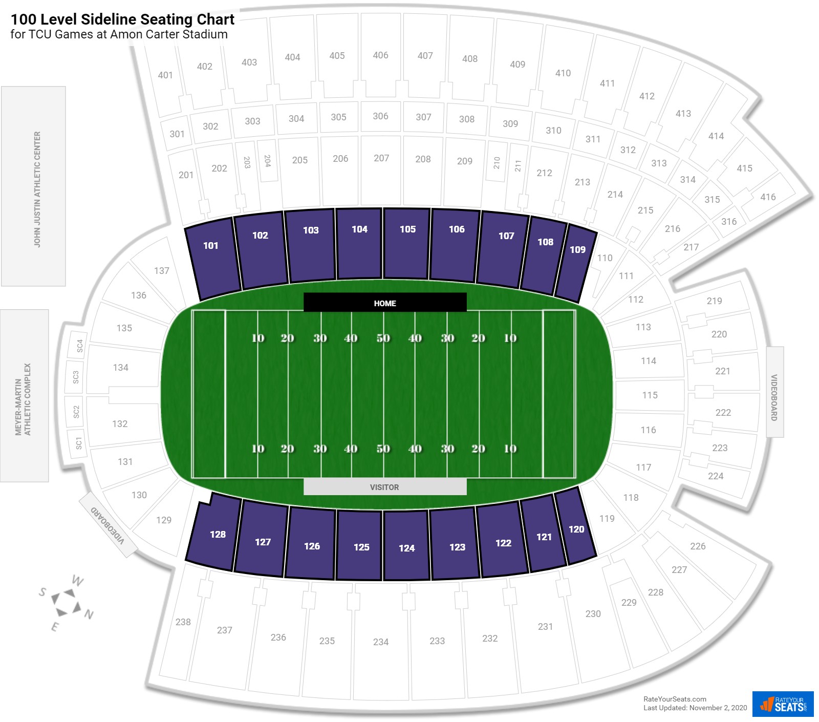 Tcu Stadium Seating Chart