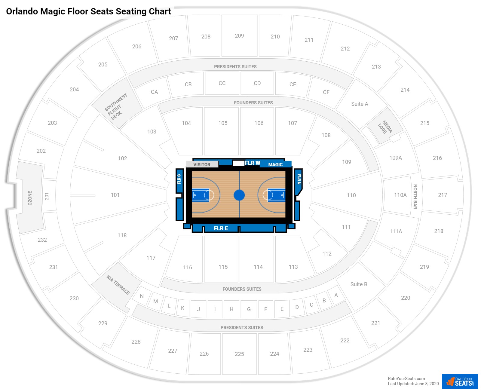 Amway Center Club Seating Chart