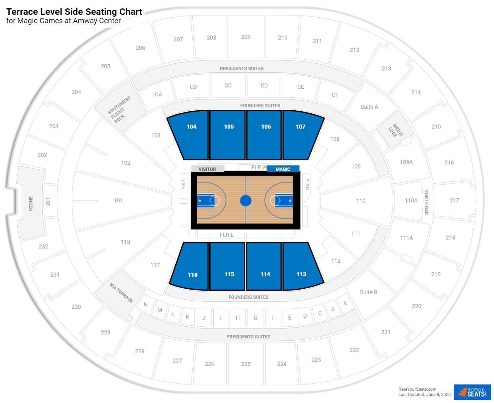 Amway Center Seating Chart With Rows