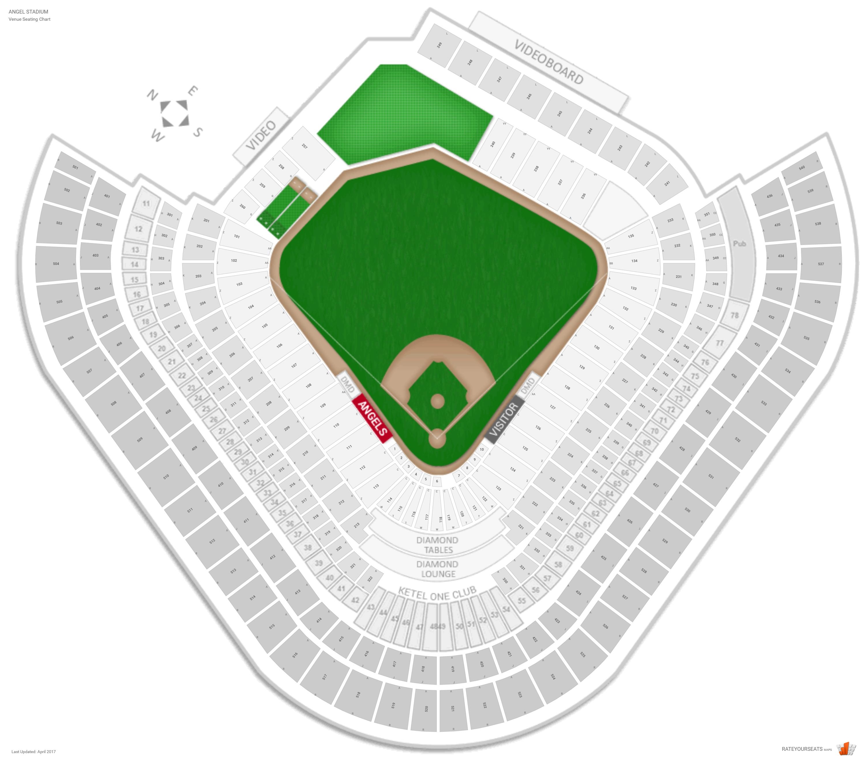 Angels Stadium 3d Seating Chart