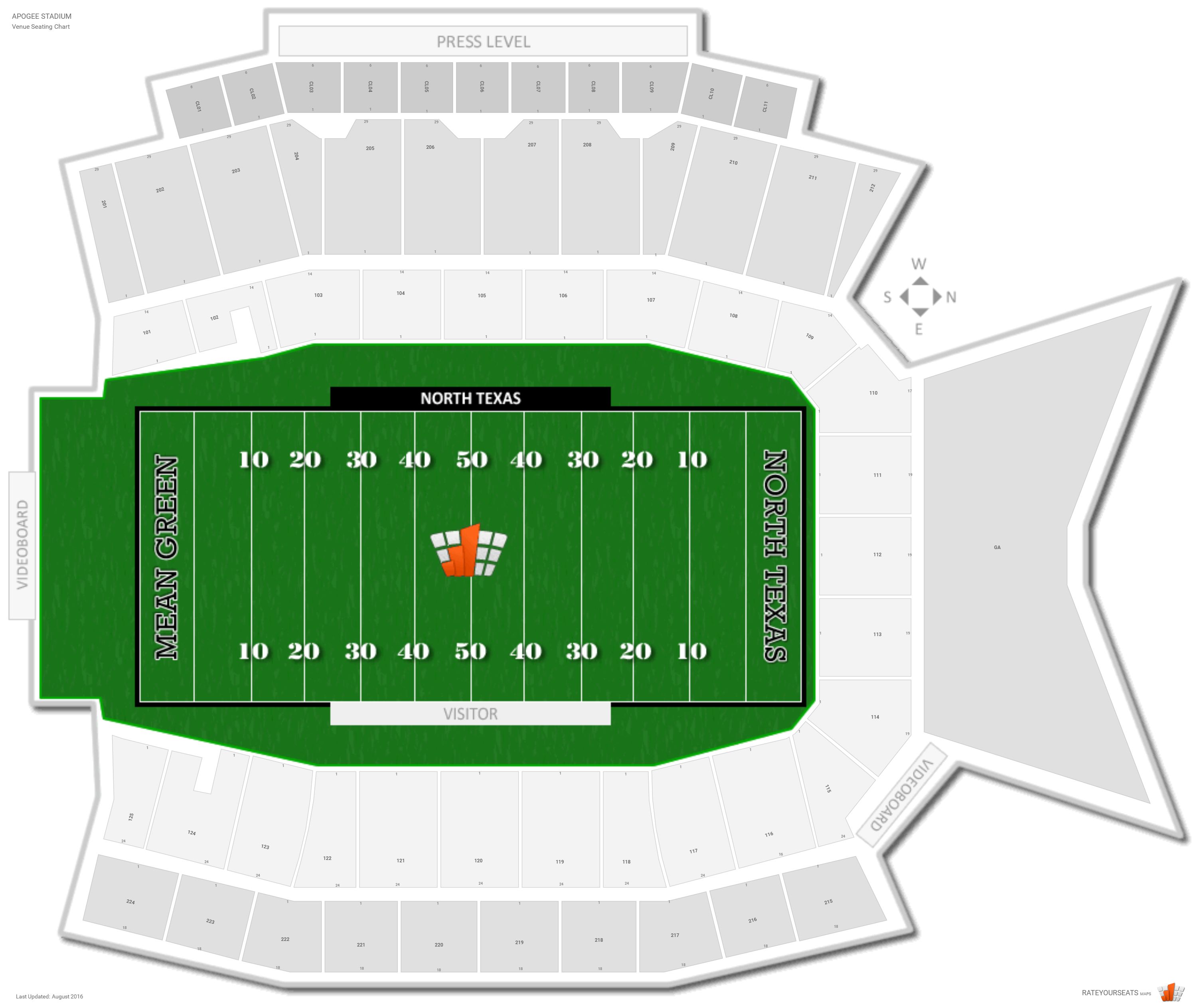 Unt Stadium Seating Chart