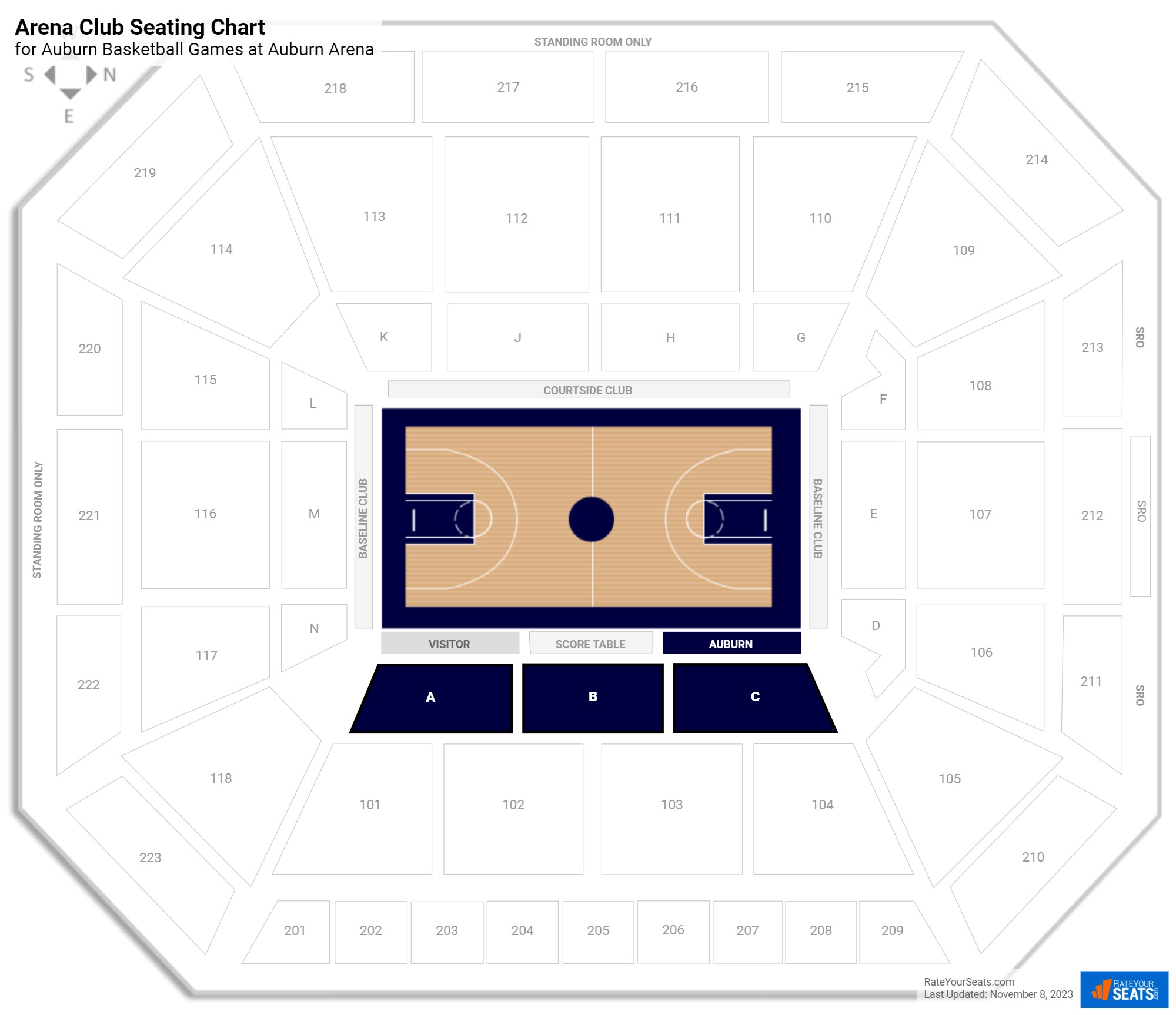 The PALACE of AUBURN HILLS Arena Seating Chart Diagram Poster -  Israel