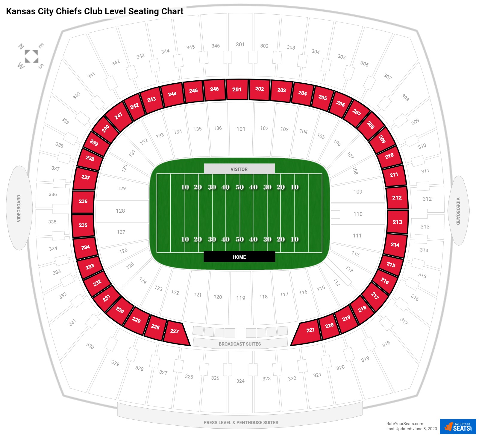 Chiefs Arrowhead Seating Chart